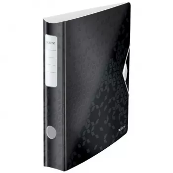 Pořadač s pákovým mechanismem Leitz Active PP WOW A4/65 mm, A4, polyfoam, černý, 350 listů, 80 g/m², 6,5 cm