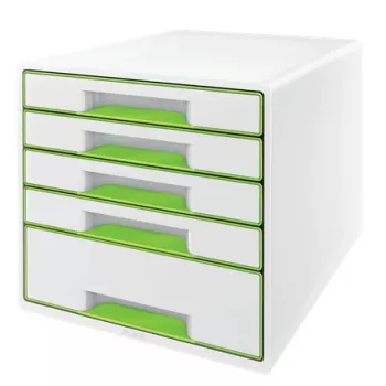 Leitz WOW Cube zásuvkový box 5 zásuvkami, 5 zásuvek, plast, 270 mm, 287 mm, 363 mm, 3,59 kg
