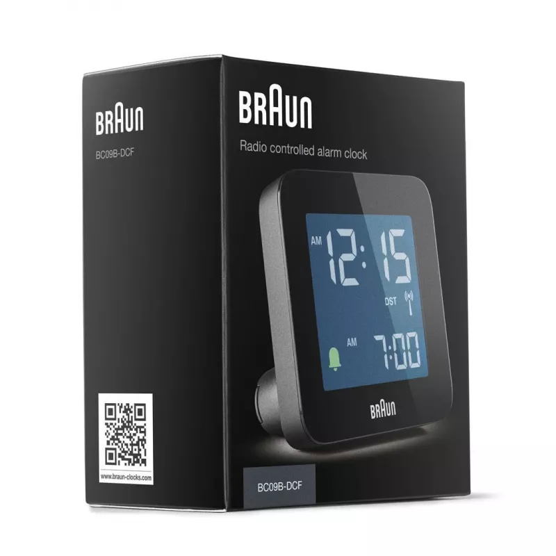 Braun BC09-DCF digitální budík černý