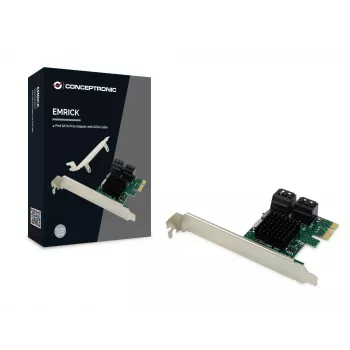 Adaptér Conceptronic EMRICK 4-Port SATA PCIe s kabelem SATA