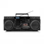 Hudební systém MEDION LIFE P66538 — 20 W, dvoupásmové reproduktory, DAB+/FM/PLL, Bluetooth, LCD displej, černý