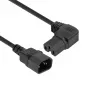 ACT napájecí kabel C14–C15 úhlový vpravo IEC60320 černý 1,2 m H05RN-F 10 A 250 V