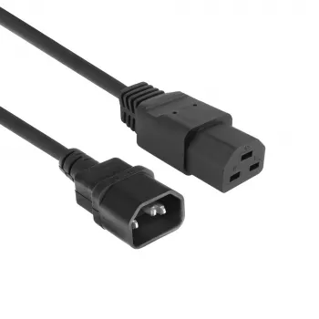 Napájecí kabel ACT C14 na C21 IEC60320 černý 1,5 m, 250 V 10 A
