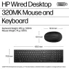 HP Wired Desktop 320MK myš a klávesnice