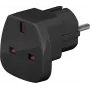 Cestovní adaptér Wentronic Goobay, černý - vidlice UK > Typ F (Typ F, CEE 7/7) (94271)