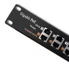 Patch panel QOLTEC 54478 12 portů PoE černý