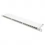 Patchpanel 48,30cm (19) Cat. 6A, 24 portů, 0,5 HE, STP stíněný, bezšroubové otevírání, čistě bílý (RAL9010), Go (GC-N0143)