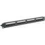 Patch panel - do racku - CAT 6a - UTP - RJ-45 X 24 - černý - 48,3 cm (1 palec)