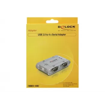 DeLOCK 87414 USB 2.0 na 4-port RS-232 sériový adaptér