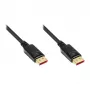 propojovací kabel DisplayPort 1.4, 8K / UHD-2 @60Hz, pozlacené kontakty, CU, černý, 3m, Good Connections® (4814-030S)