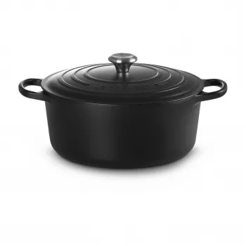 Litá pánev Le Creuset Signature kulatá Dutch Oven 8,1 l černá 30 cm