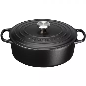 Le Creuset Signature kastrol oválný 29 cm černý