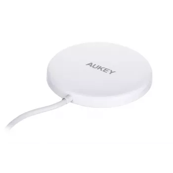 Bezdrátová magnetická nabíječka AUEKY Aircore Magnetic LC-A1 QI USB-C 15W bílá