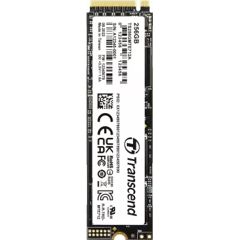 Transcend MTE712A - SSD - šifrovaný - 256 GB - interní - M.2 2280 (oboustranný) - PCIe 4.0 x4 (NVMe) - 256-Bit-AES - Self-Encrypting Drive (SED), TCG Opal Encryption 2.0 (TS256