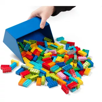 Sada lopatek LEGO 2dílná, úložná krabice červená/modrá