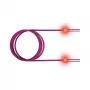 ZVK GmbH EasyLan FO LED Patch Cord Premium, duplex - patch kabel - LC Multi-Mode (M) na LC Multi-Mode (M) - 2 m - optické vlákno - duplex - 50/125 mikrometrů - OM4 - heather violet, R