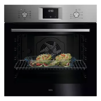 Built‑in electric oven AEG Series 5000 OU5AB20SM — 72 L, A+, stainless steel/black, touch & rotary controls