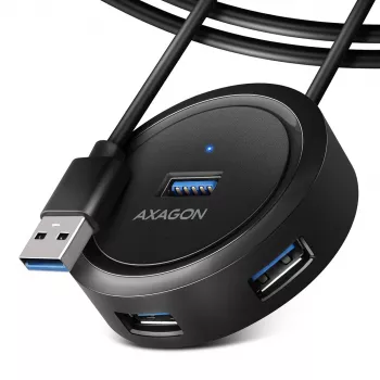 AXAGON HUE-P1AL Hub 4-port USB 3.2 Gen 1 ROUND