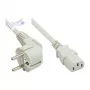 Napájecí kabel zástrčka typu E+F (CEE 7/7, zahnutá) na C13 (přímá), šedá, 0,75 mm², 1,8 m, Good Connections® (P0130-GR018)