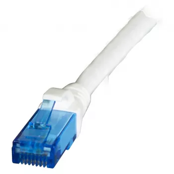 Síťový kabel RJ45 EFB Cat.6A U/UTP LSZH Premium 500MHz, bílý, 0,25 m