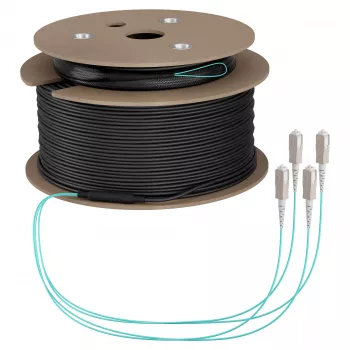 EFB trunk kabel U-DQ(ZN)BH OM3 4G (1x4) SC-SC 200 m Dca LSZH