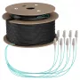 EFB trunk kabel U-DQ(ZN)BH OM3 8G (1x8) LC-LC 180 m Dca LSZH