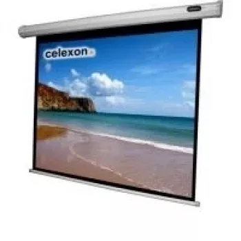 Celexon Economy elektrické plátno - plátno - možnost stropní montáže, vhodné pro nástěnnou montáž - motorizované - 250 cm (98 inch) - 4:3 (1090073)