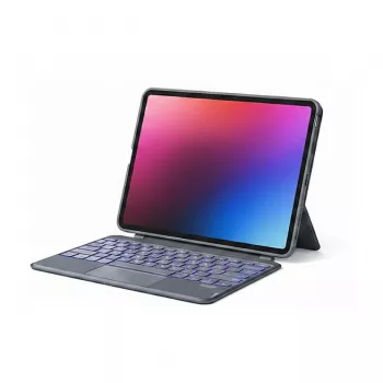 Pouzdro s klávesnicí pro iPad Inateck KB403-10, QWERTZ, šedé (KB403-10_GRAY)