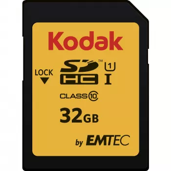 Kodak – paměťová karta – 32 GB – UHS-I U1 / Class10 – 580x – SDHC UHS-I (EKMSD32GHC10K)