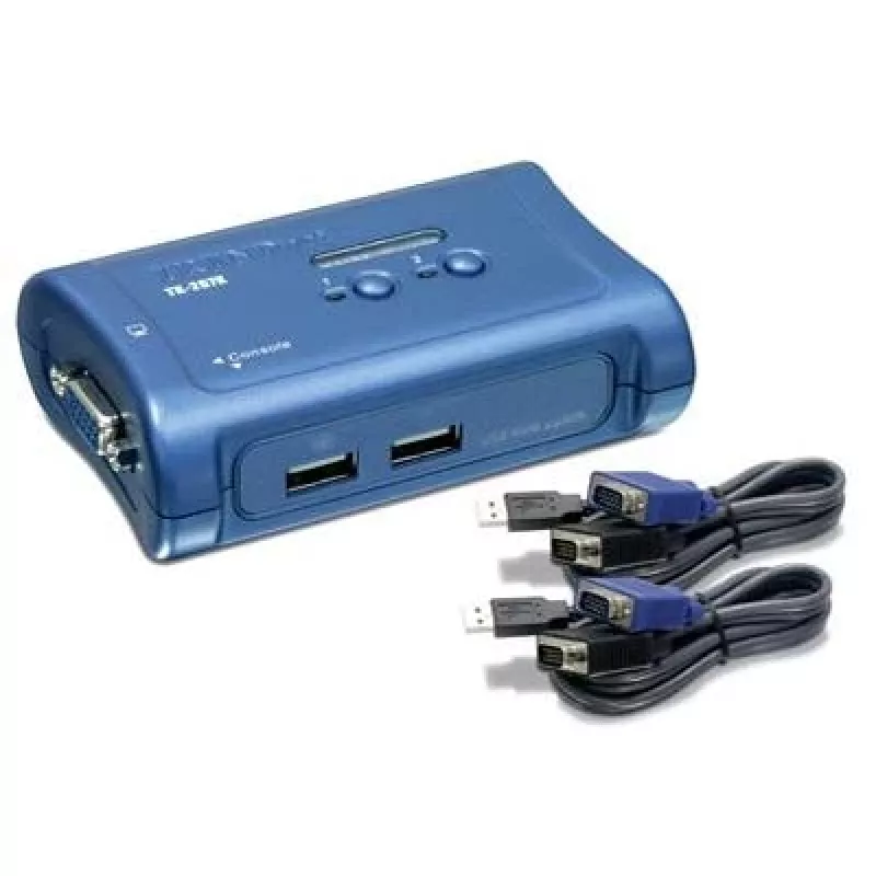 TRENDnet TK-207K 2portový USB KVM switch kit, desktop