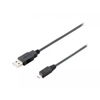 Equip USB 2.0 Type-A na Micro-B kabel, 1,0 m, černý, 1 m, USB A, Micro-USB B, USB 2.0, samec/samec, černý
