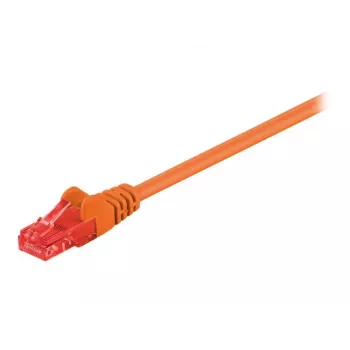Wentronic Goobay - patch kabel - RJ-45 (M) na RJ-45 (M) - 1 m - UTP - CAT 6 - lisovaný, s ochranou západky - oranžový (95262)