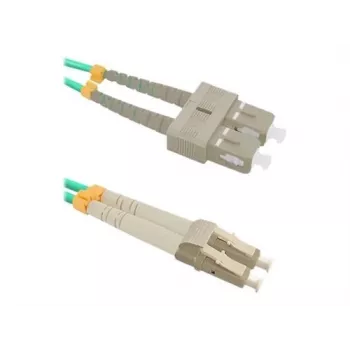 Optický kabel Qoltec 54348 1 m LC SC zelený