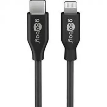 Goobay 39447 USB-C na Lightning nabíjecí a synchronizační kabel, MFi, 2 m, černý