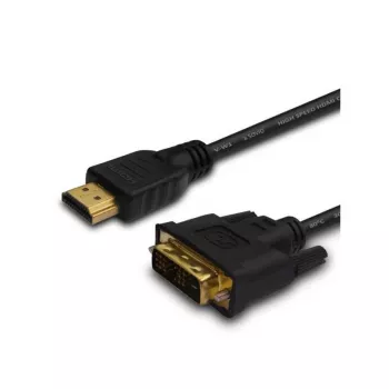 Savio CL-139 Cable E Adapter Video 1.8 M DVI-a HDMI Tipo a (Standard) Black