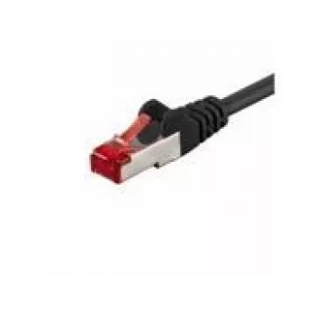 Wentronic Goobay CAT 6 patch kabel, S/FTP (PiMF), černý, 5 m – LSZH bez halogenů, měď (68700)