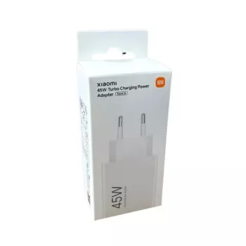 Napájecí adaptér Xiaomi BHR07SLEU 45W Turbo Charging, USB-A, HyperCharge, EU zástrčka, bílý