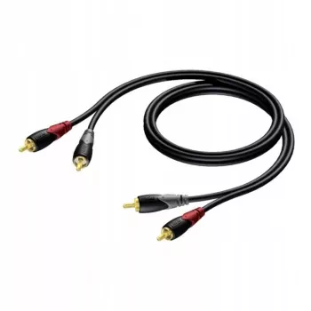 RCA/Cinch audio kabel Procab KPCL078 2x samec, 0,5 m