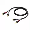 Audio kabel Procab 1KPCL084 — 2x RCA samec na 2x RCA samec, 3 m
