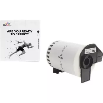 Role etiket TB Print TBEB-DK22243 pro Brother, 102 mm x 30,48 m, černá na bílé