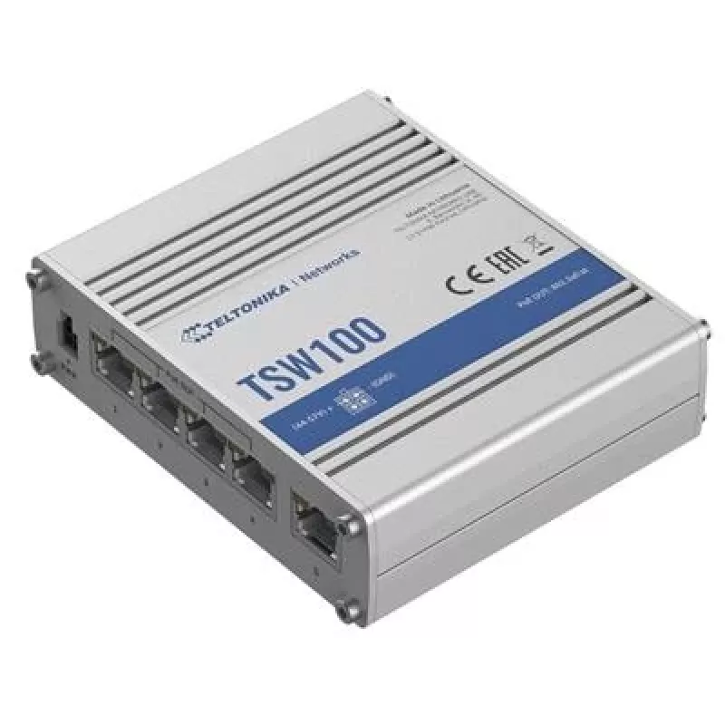 Teltonika TSW100 průmyslový neřízený PoE switch