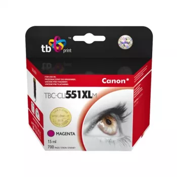 Náplň do tiskárny TB kompatibilní s Canon CLI-551XL MG purpurová