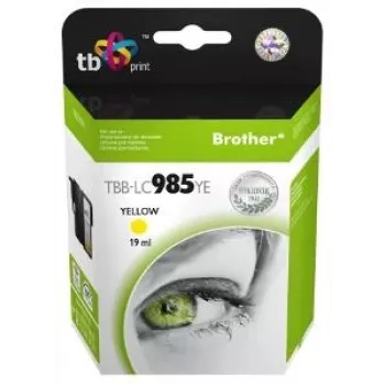 Inkoustová kazeta TB kompatibilní S Brother LC 985 YE 100% N