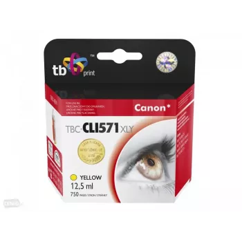 Inkoustová kazeta TB kompatibilní s Canon CLI-571XL YE žlutá