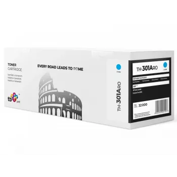 TB Print TH-301ARO repasovaný toner pro HP CF301A (827A) Color LaserJet M880, 32000 stran, azurový