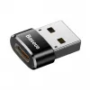 Adaptér Baseus USB samec na Type-C samice konvertor černý