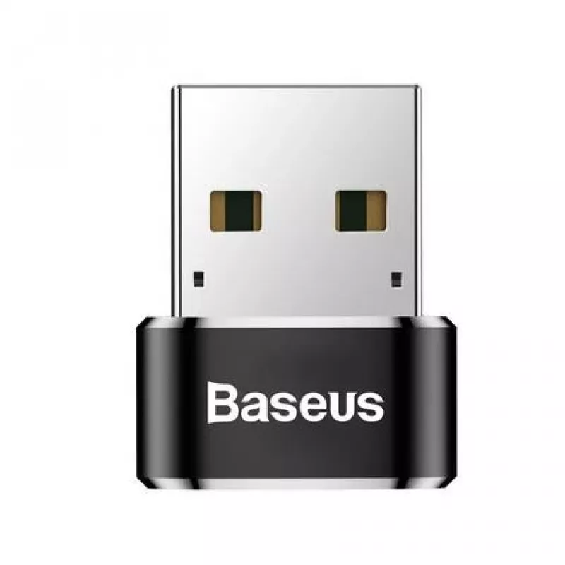 Adaptér Baseus USB samec na Type-C samice konvertor černý