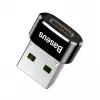 Adaptér Baseus USB samec na Type-C samice konvertor černý