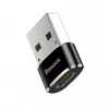 Adaptér Baseus USB samec na Type-C samice konvertor černý