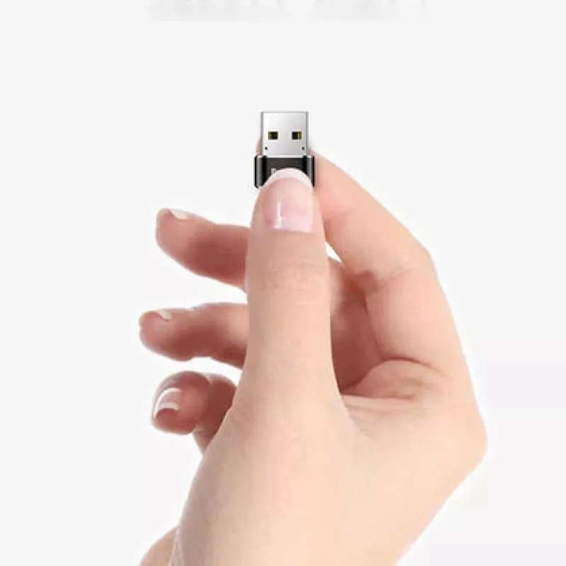 Adaptér Baseus USB samec na Type-C samice konvertor černý